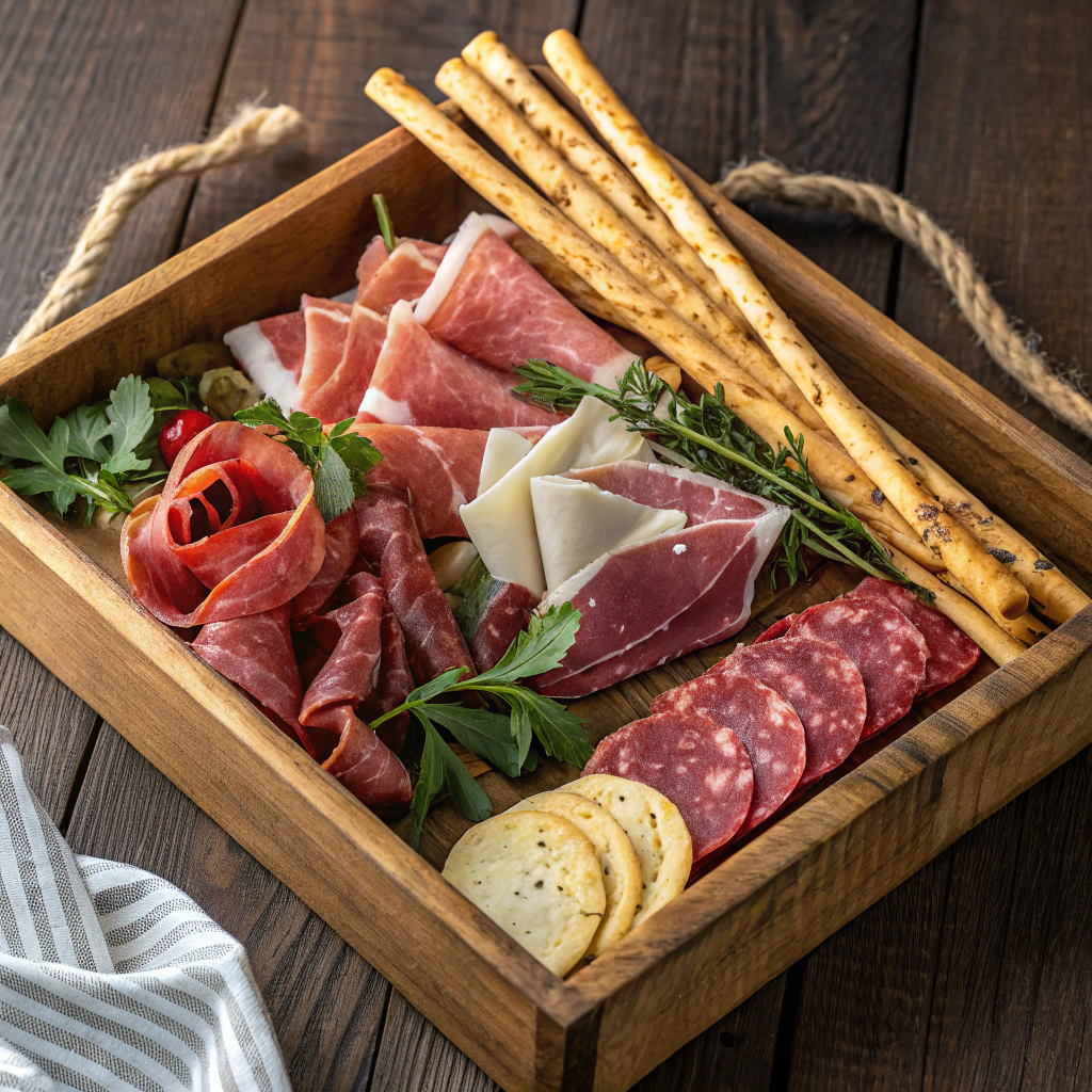 bandeja de embutidos italianos